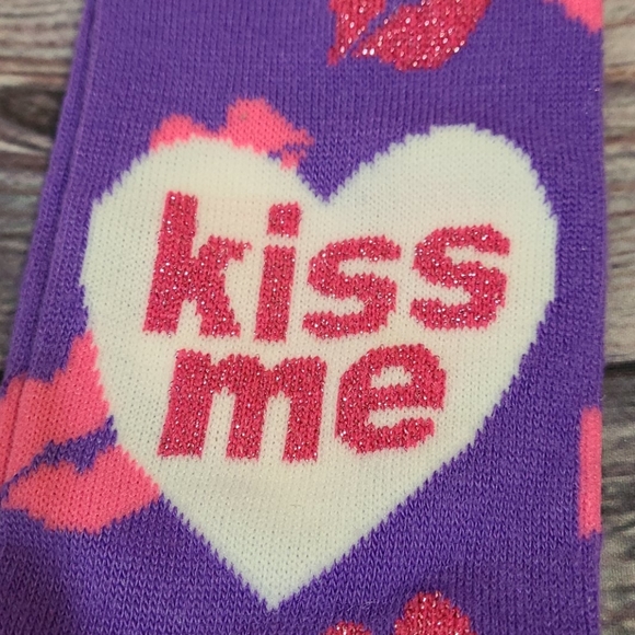 "Kiss Me" knee high socks, set of 5 NWT - Picture 2 of 3